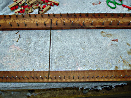 A Partially Restored Reed Organ Key Frame