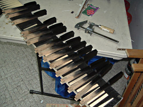 Repainted Sharp Keys for a Pump Organ