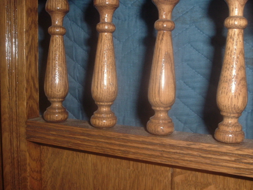 Refinished Pump Organ Hutch - Detail