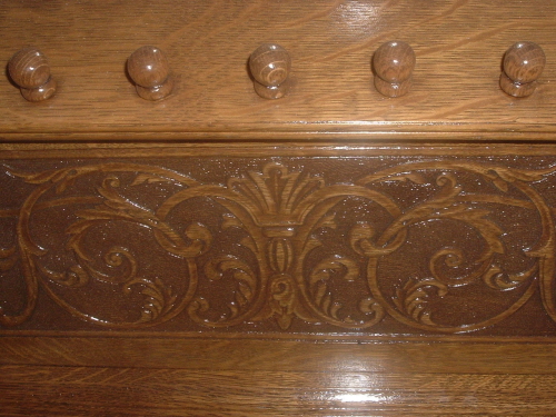 Refinished Pump Organ Hutch - Detail