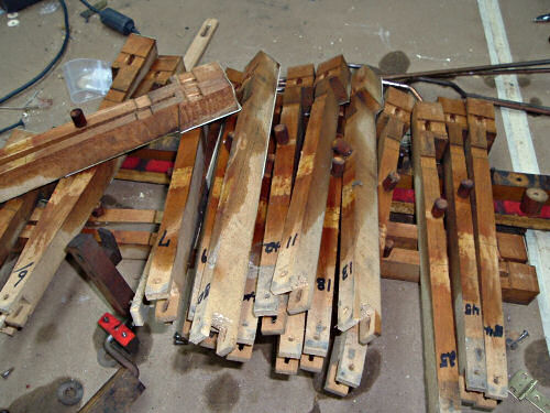 Removing Old Bushings from Pump Organ Keys