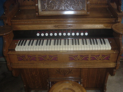 Reed Organ Keyboard Detail